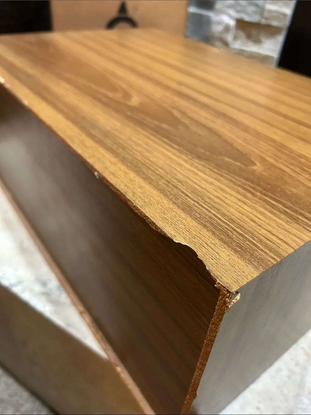 Woodgrain Stackable Storage Box - Brown - Picture 10 of 16